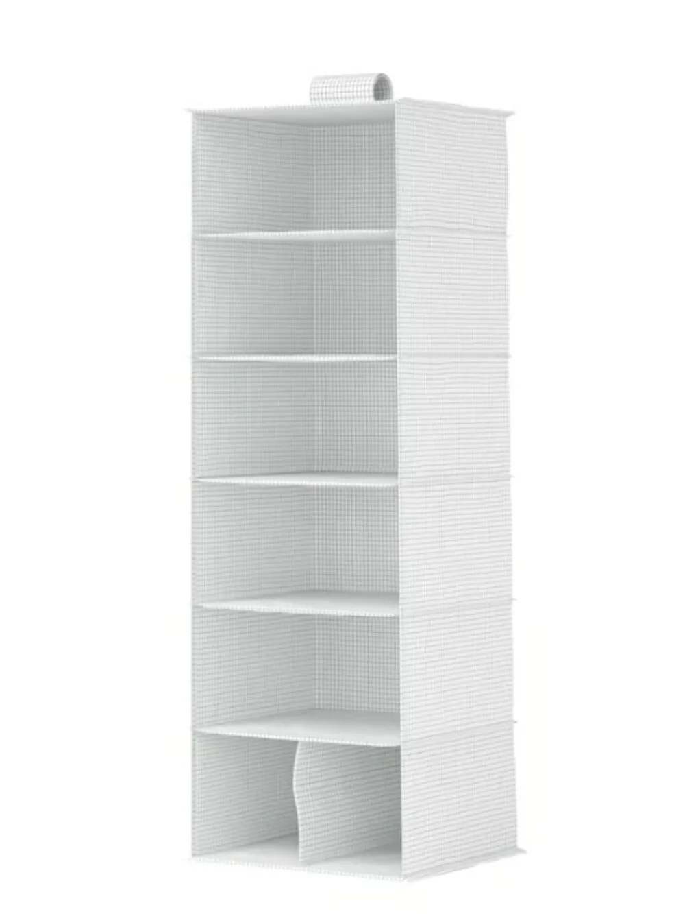 NEW Ikea STUK Hanging Storage with 7 Compartments - Teal Blue/White Grid